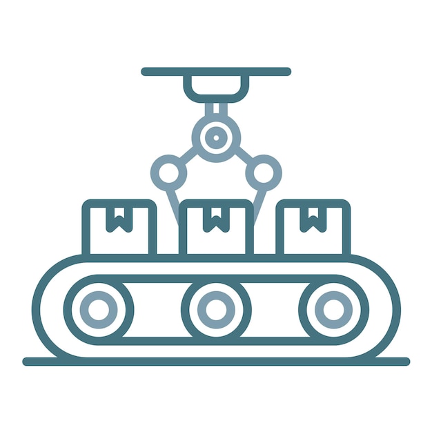 Illustratie Flat Automation