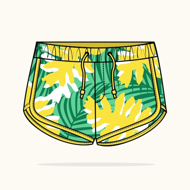 Illustratie korte broek voor de zomer