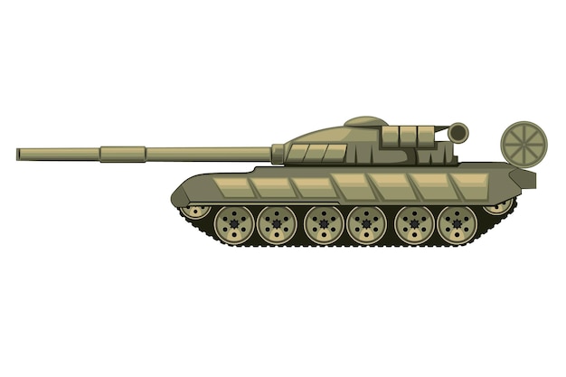 Illustratie militaire tank, tank isolated