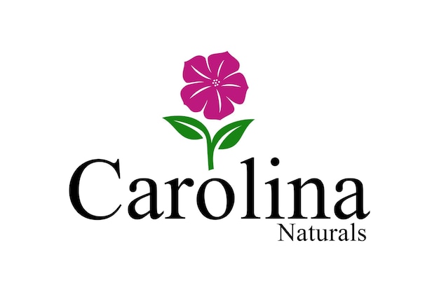 Illustratie mooie bloemen natuur logo ontwerp