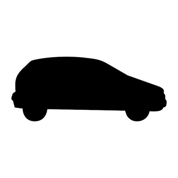 illustratie of silhouet van een auto
