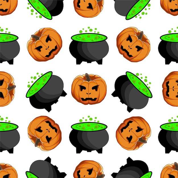Vector illustratie op thema groot gekleurd patroon halloween