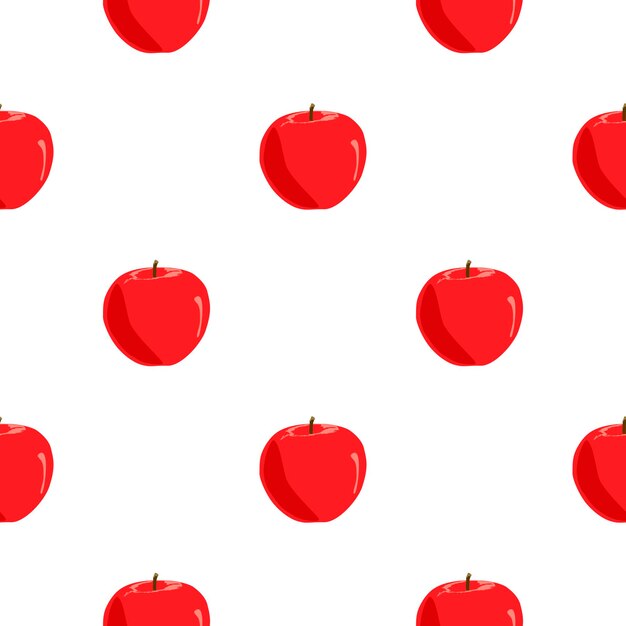 Illustratie op thema grote gekleurde naadloze appel