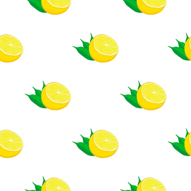 Illustratie op thema grote gekleurde naadloze gele citroen
