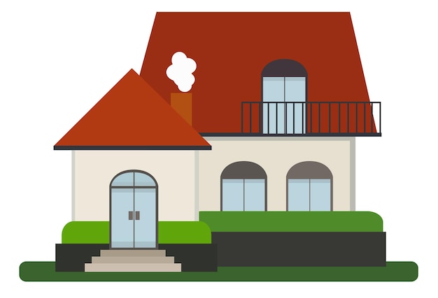 Vector illustratie plat huis