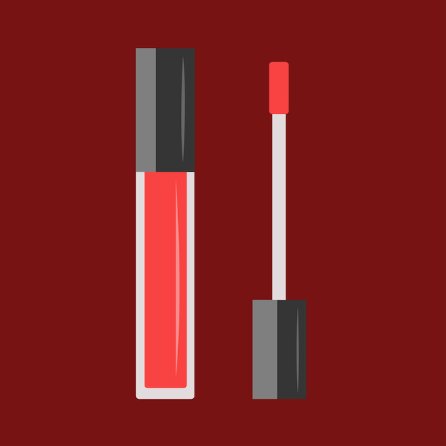 Illustratie rode lipgloss