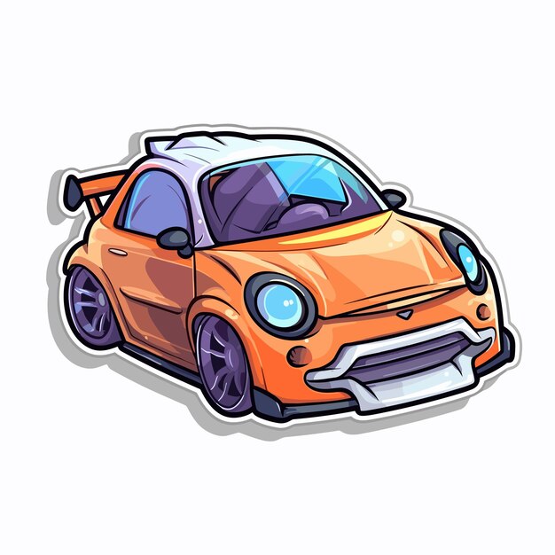 Vector illustratie sticker auto