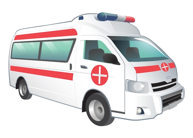 Illustratie van ambulance auto