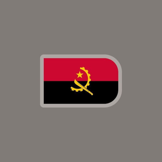 Illustratie van Angola vlag Template