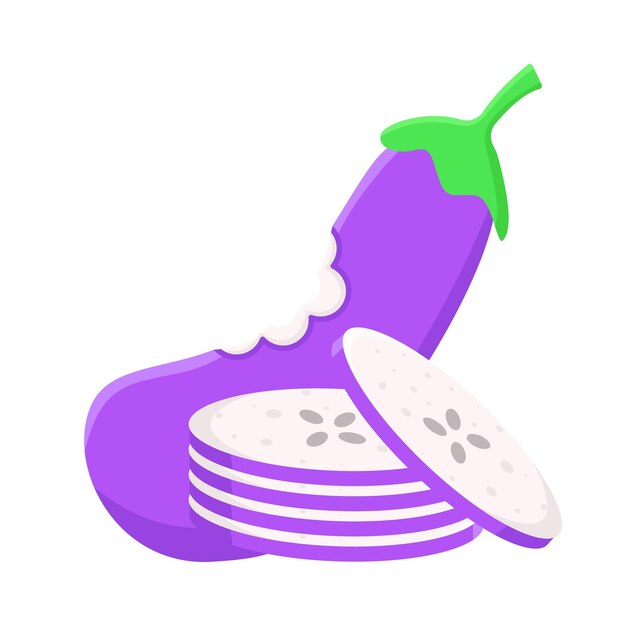 Vector illustratie van aubergine