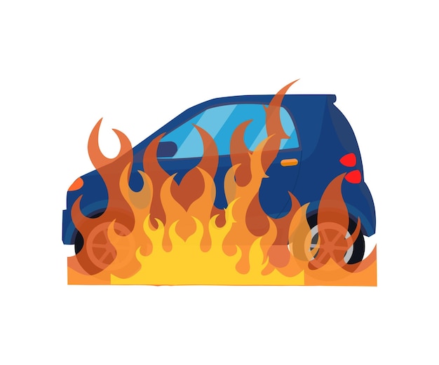 Vector illustratie van auto-ongelukken