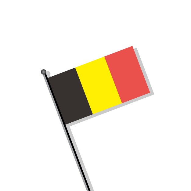 Vector illustratie van belgische vlag template