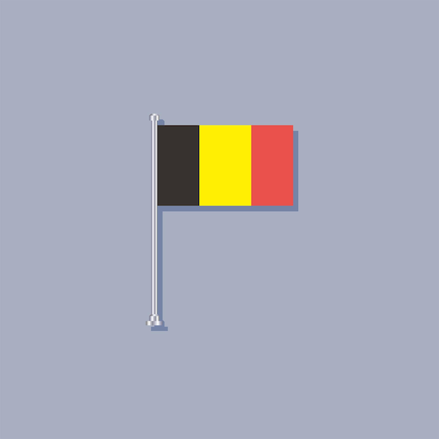 Illustratie van Belgische vlag Template