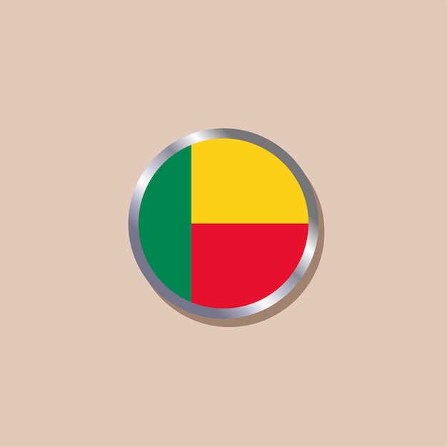 Illustratie van Benin vlag Template