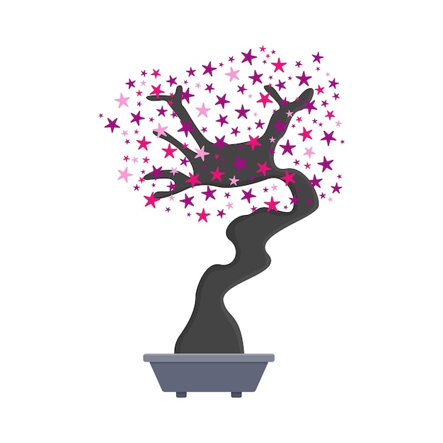 Vector illustratie van bonsai