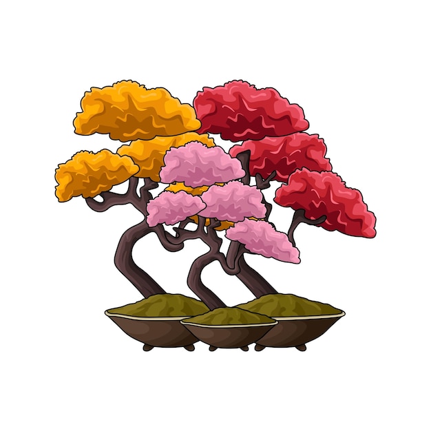 Illustratie van bonsai