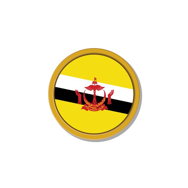 Illustratie van Brunei vlag Template