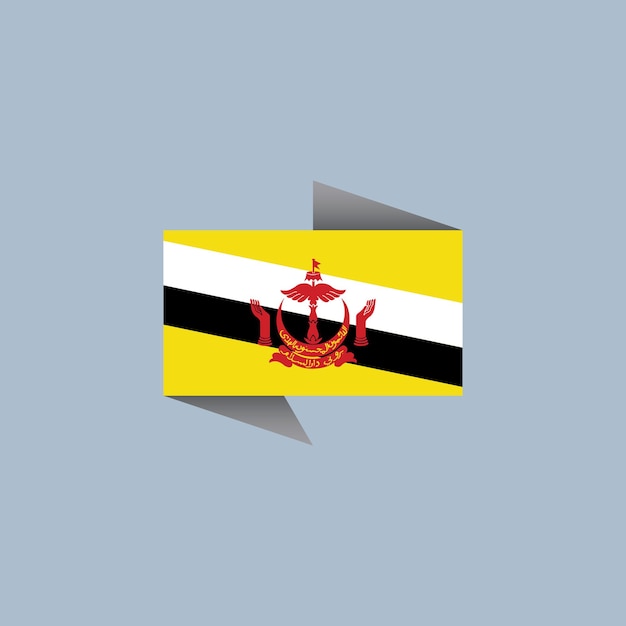 Vector illustratie van brunei vlag template