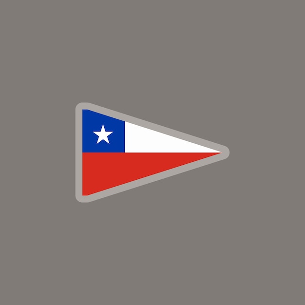 Vector illustratie van chili vlag template