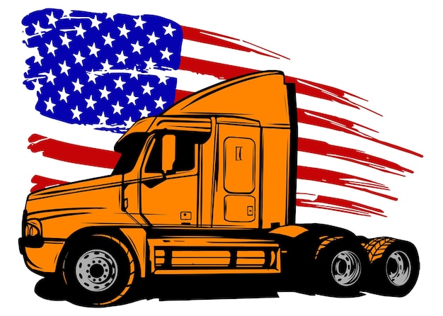 Illustratie van Classic American Truck Vector