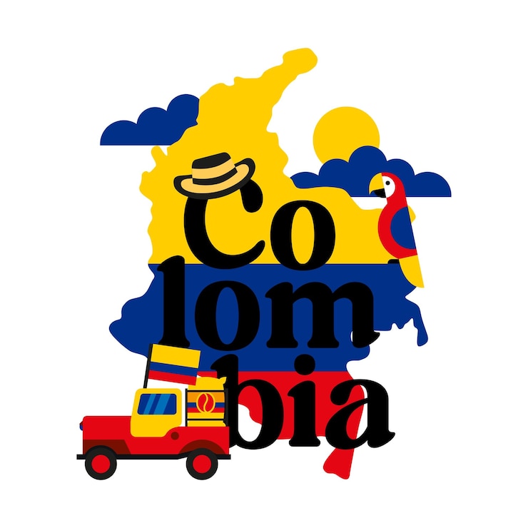 Vector illustratie van colombia