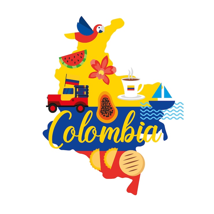 Vector illustratie van colombia