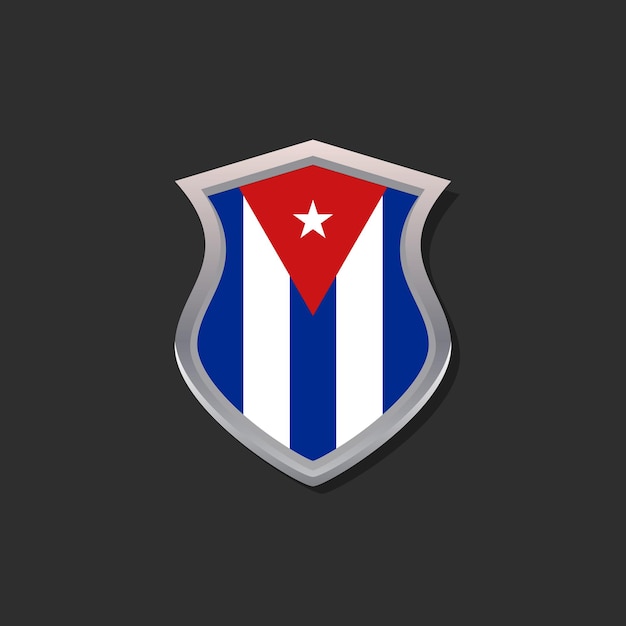 Illustratie van cuba vlag template