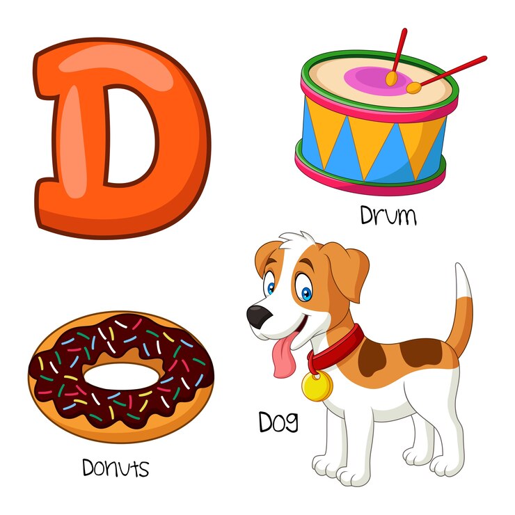 Vector illustratie van d-alfabet