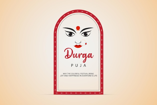 illustratie van dame die Dhunchi-dans uitvoert in Happy Durga Puja Subho Navratri Indian.