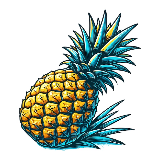 Vector illustratie van de ananasvector