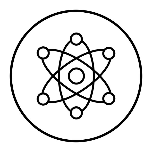 Illustratie van de atoomvector