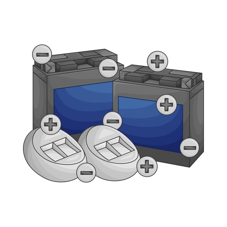Vector illustratie van de batterij