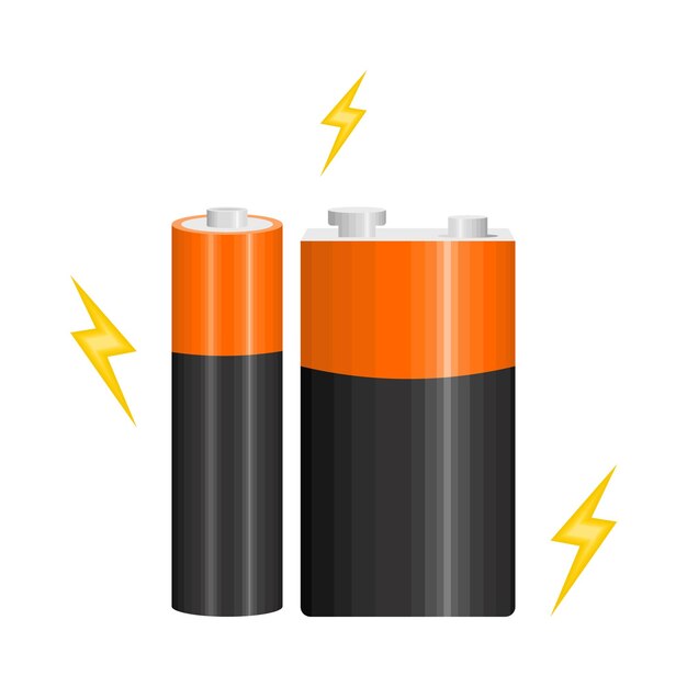 Vector illustratie van de batterij