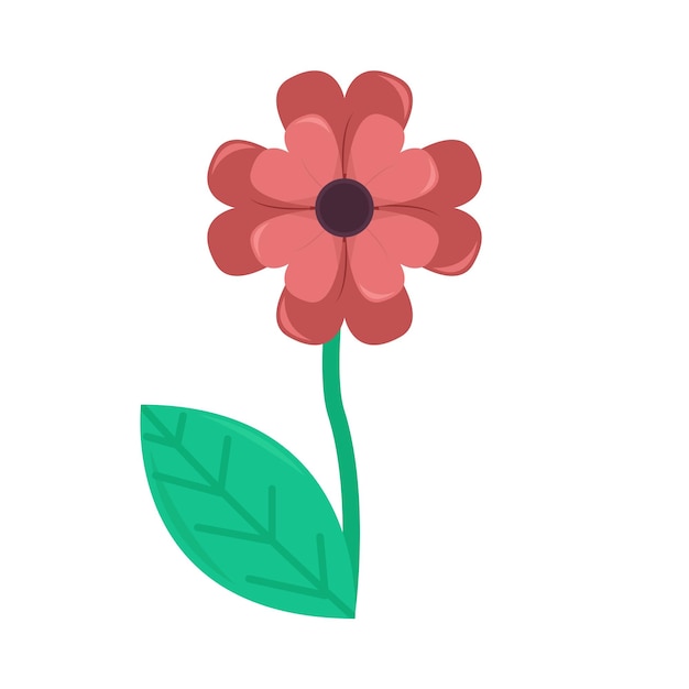 Vector illustratie van de bloem