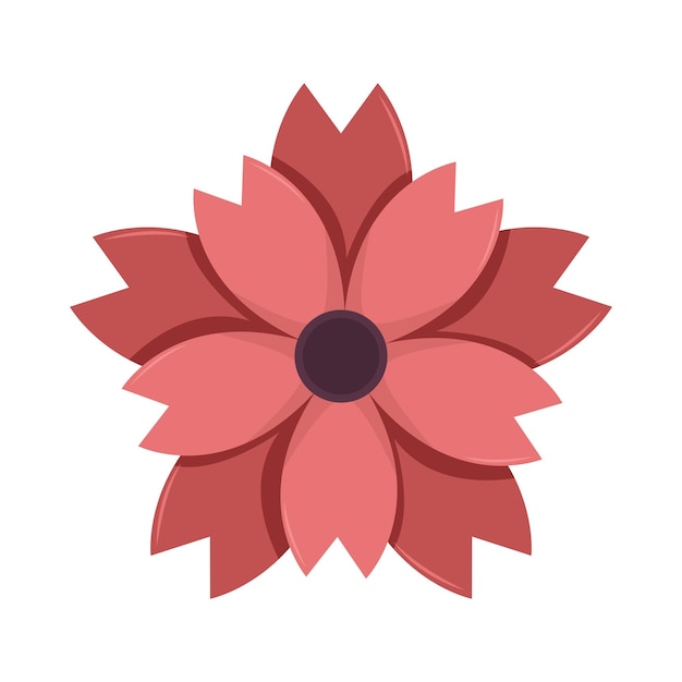 Vector illustratie van de bloem