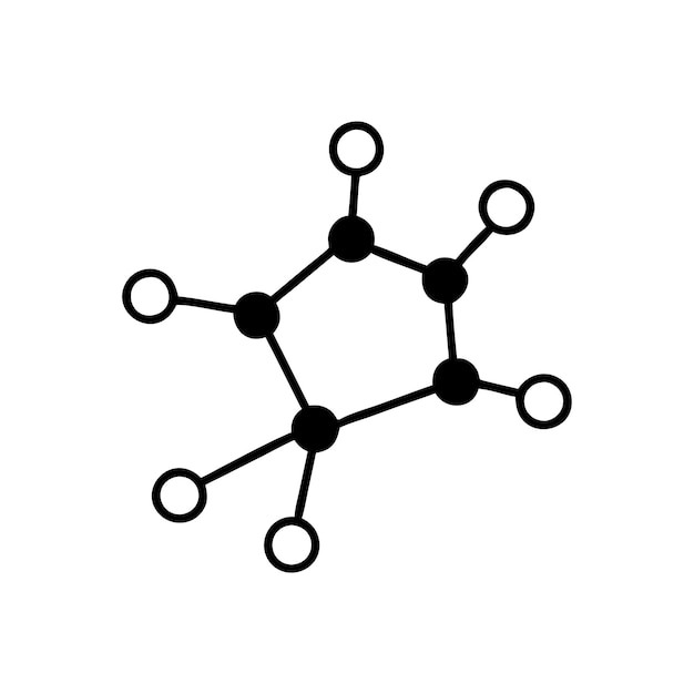 illustratie van de chemische component van de natuurwetenschappen