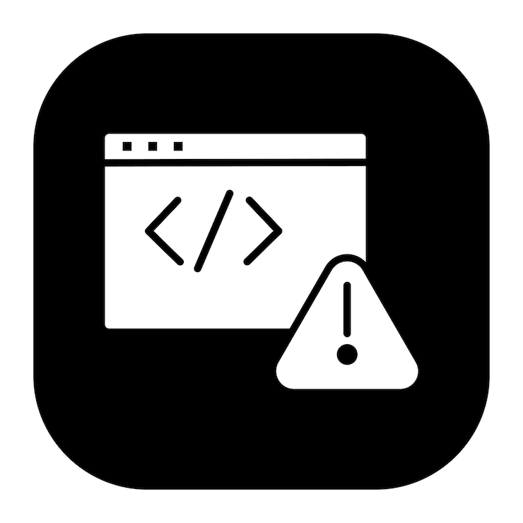 Vector illustratie van de codefoutvector