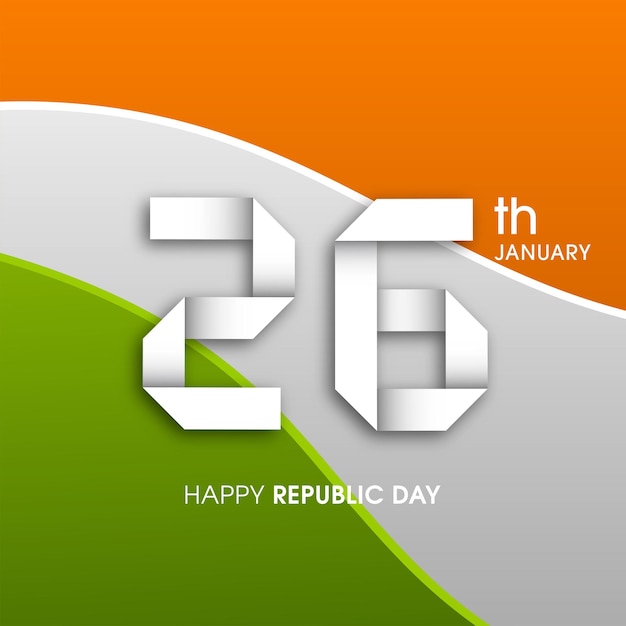 Vector illustratie van de dag van de indiase republiek 26 januari