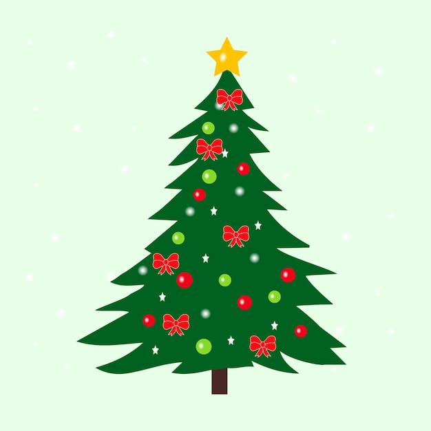 Vector illustratie van de kerstboom