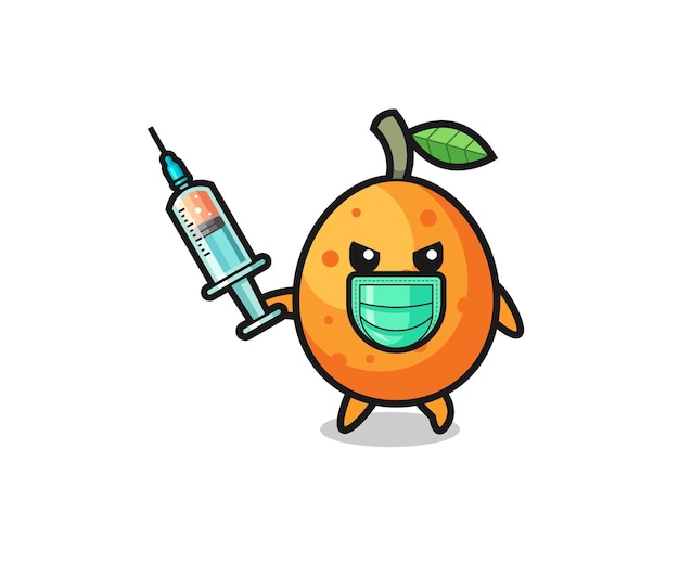 illustratie van de kumquat om het virus te bestrijden
