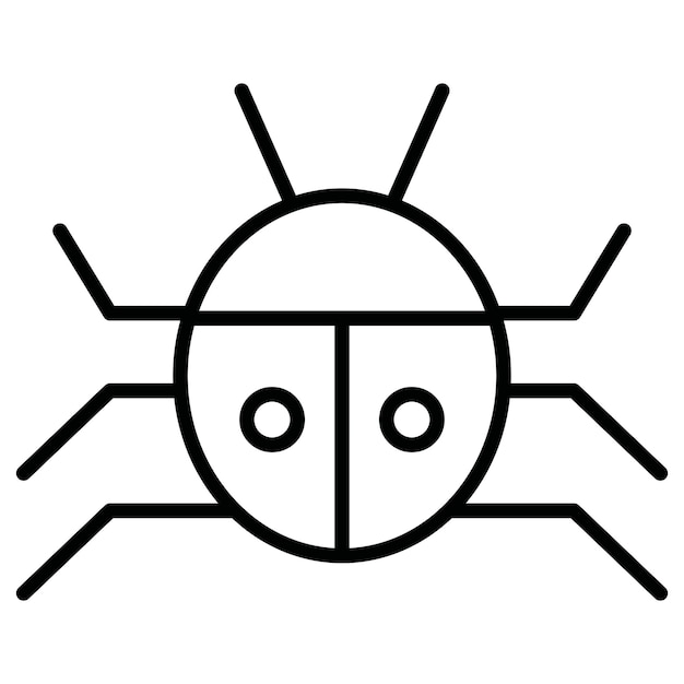 Illustratie van de ladybug-vector