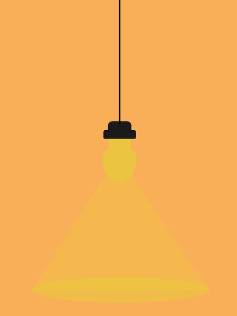 illustratie van de lamp