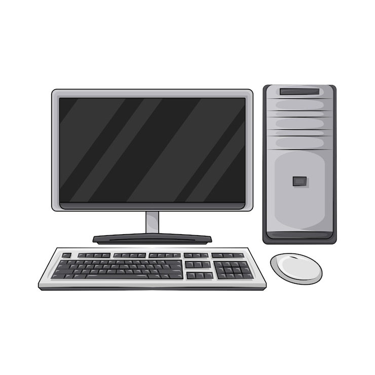 Vector illustratie van de monitor