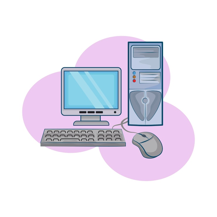Vector illustratie van de monitor