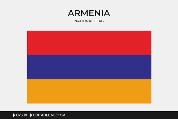 Illustratie van de nationale vlag van Armenië