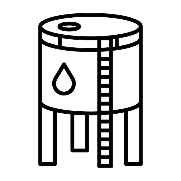 Illustratie van de olie-tankvector