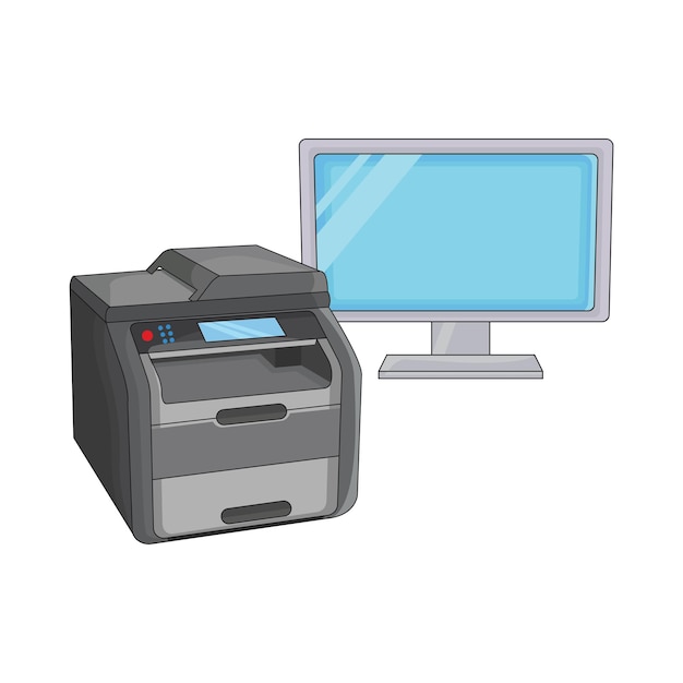 Illustratie van de printer