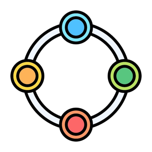Illustratie van de relatie tussen de cirkel en het vlak