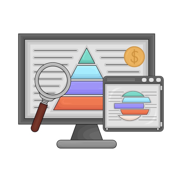 Vector illustratie van de statistiek