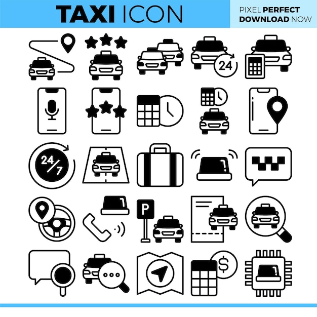 Illustratie van de taxi